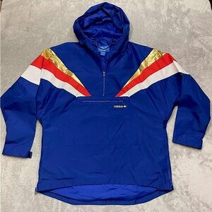 OLYMPIC GAMES Adidas Originals Fontanka Jacket Blue/Red/Gold/White Hoodie